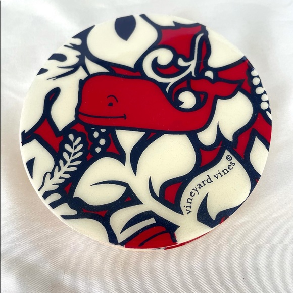 Vineyard Vines For Target Hibiscus Whale Coasters - Set of 4 EUC - Picture 4 of 4